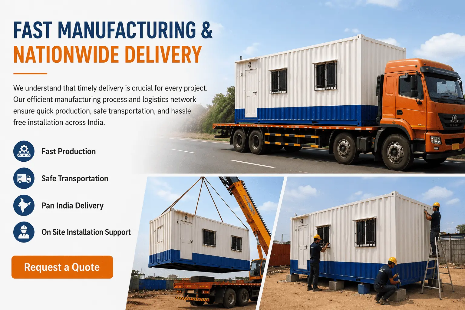 Fast Manufacturting Urban Portable Cabin