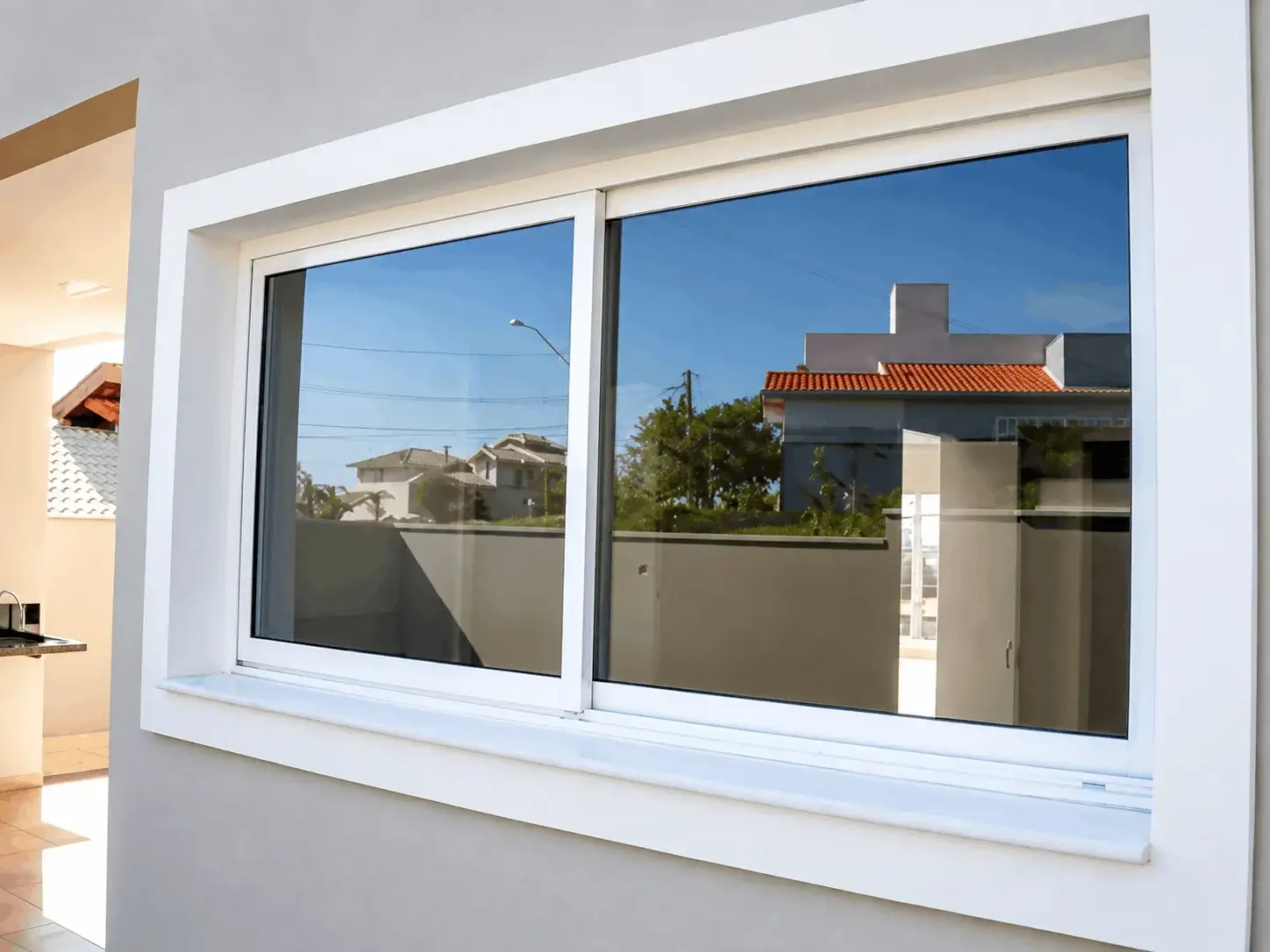 Aluminium Glass Window Pune Aluminium glass window Pune sliding type fitted in office Title: Aluminium Glass Window Pune