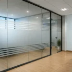 Frosted glass film Pune on office glass door