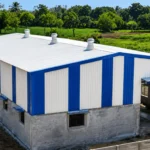 Industrial shed Pune steel structure with roof sheets