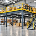 Mezzanine floor Pune steel frame in warehouse